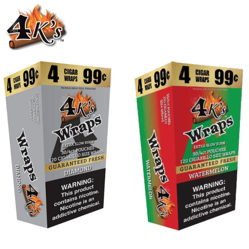 4KINGS HEMP WRAPS 4CT/30PK (4 FOR $0.99)